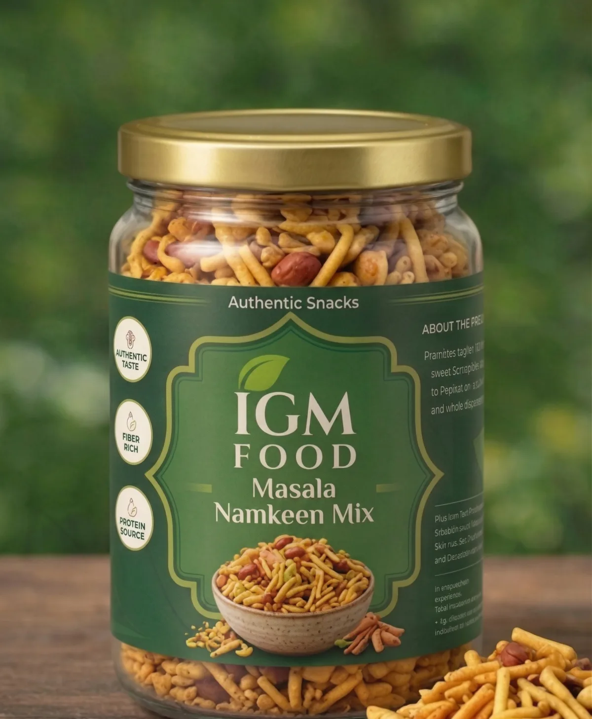 IGM Food snack mix label design